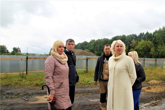 Министр культуры Светлана Каликова проинспектировала строительство Центра развития культуры в Цивильске