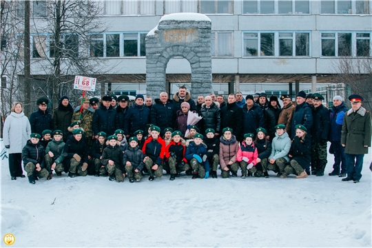 В честь вывода Советских войск из Афганистана состоялась торжественная церемония возложения цветов к памятнику воину-интернационалисту