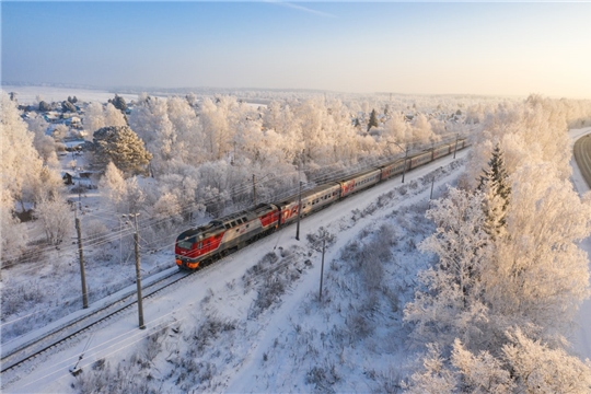 16 дополнительных поездов сообщением Чебоксары – Москва назначено на ГЖД в новогодние праздники