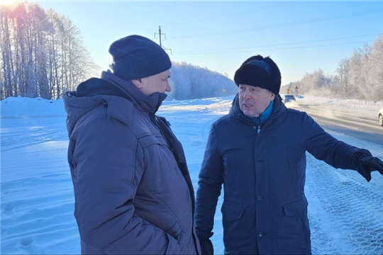 Министр Владимир Осипов лично проинспектировал качество уборки дорог от снега