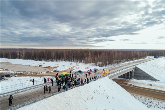 В Чувашии открыли первый путепровод над трассой М-12