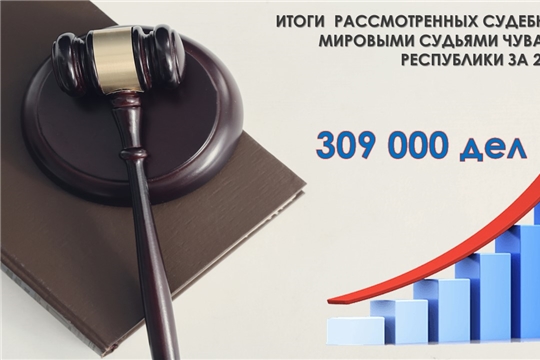 Свыше 300 тысяч судебных дел рассмотрено за 2022 год  мировыми судьями Чувашской Республики