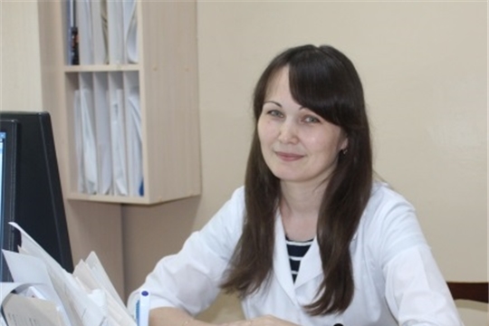 Врач-терапевт Моргаушской ЦРБ  Алина Ефремова напоминает: "наше здоровье - в наших руках!"