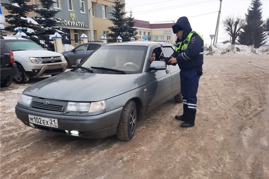 В Моргаушском округе проходит общереспубликанское профилактическое мероприятие «Нетрезвый водитель!».