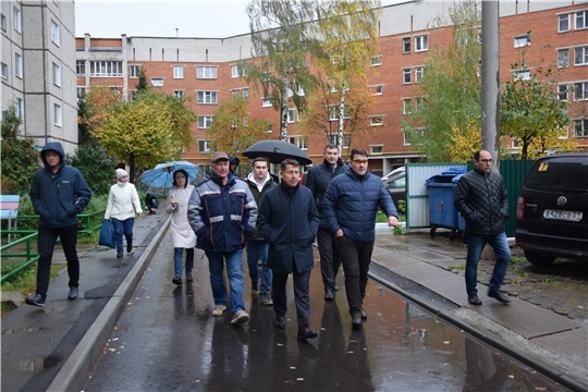В северо-западной части г. Чебоксары организован обход территории на предмет благоустройства