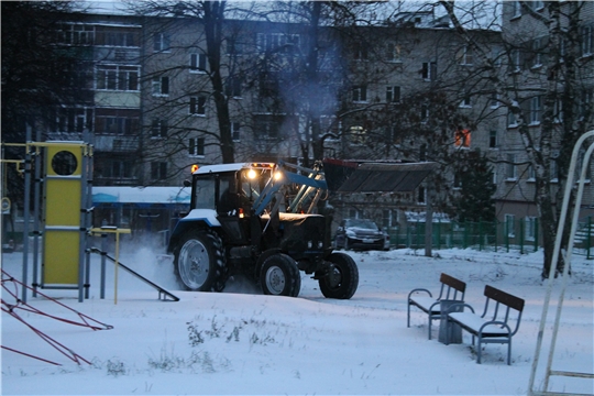 В Чебоксарах начались проверки качества уборки первого снега