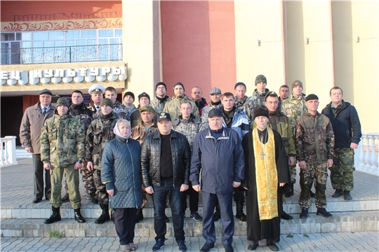 В Порецком районе прошли первые проводы мобилизованных на специальную военную операцию