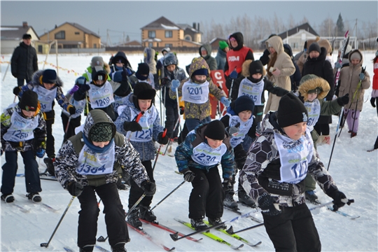 В рамках Дня зимних видов спорта в Порецком районе прошла Лыжня России-2023