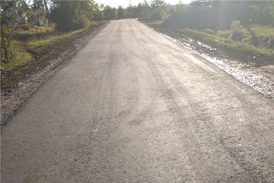 Начат ремонт дороги в д. Лесные Туваны