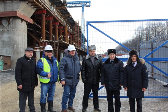 Пресс-тур на строительную площадку по возведению моста, соединяющего Чувашию и Нижегородскую область