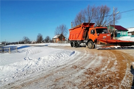 Зимнее содержание дорог в Шумерлинском муниципальном округе