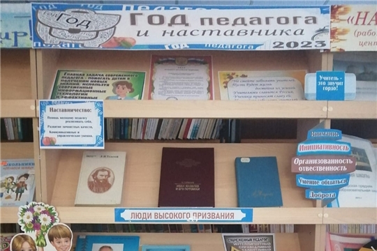 В Ходарской сельской библиотеке начала работу книжно-иллюстративная выставка "Год педагога и наставника"