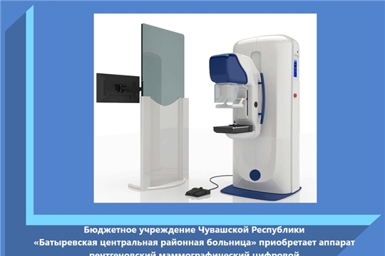 Бюджетное учреждение Чувашской Республики «Батыревская центральная районная больница» приобретает аппарат рентгеновский маммографический цифровой