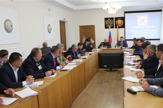 Первое заседание Собрания депутатов Урмарского муниципального округа первого созыва.