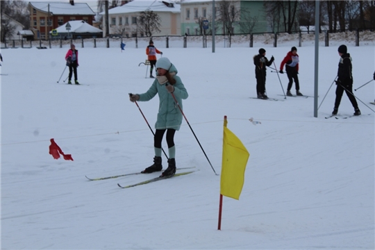 Старт районных лыжных гонок