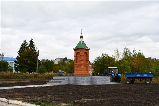  В п. Вурнары завершается строительство часовни в память о погибших воинах