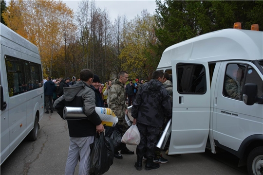 В Вурнарском районе проводили мобилизованных земляков на защиту Родины