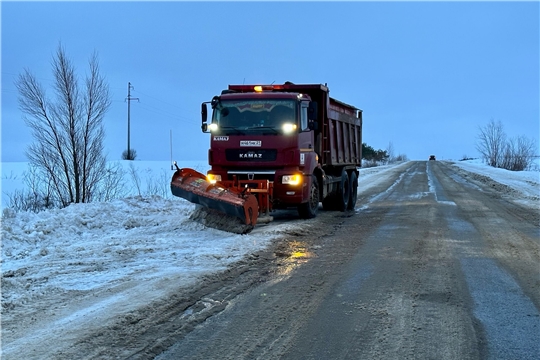 Информация о количестве техники, задействованной при уборке снега на территории Ядринского муниципального округа 24 января