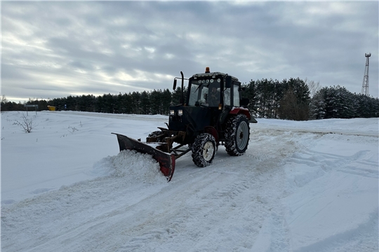 Информация о количестве техники, задействованной при уборке снега на территории Ядринского муниципального округа 2 февраля