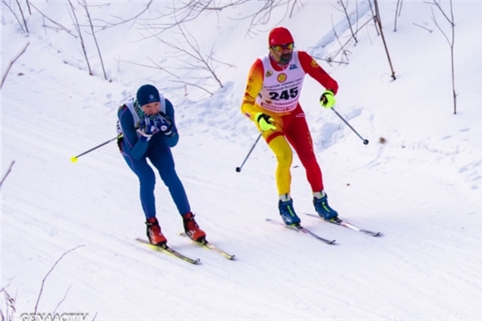 На чемпионате и первенстве Чувашской Республики по лыжным гонкам