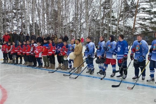 В селе Лащ-Таяба состоялся турнир, посвященный ветеранам хоккея