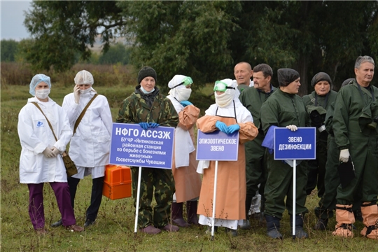 В Янтиковском районе прошли командно-штабные учения по ликвидации гриппа птиц