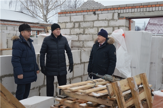 В Янтиковском районе строится новый дом для реализации программы переселения из аварийного жилья