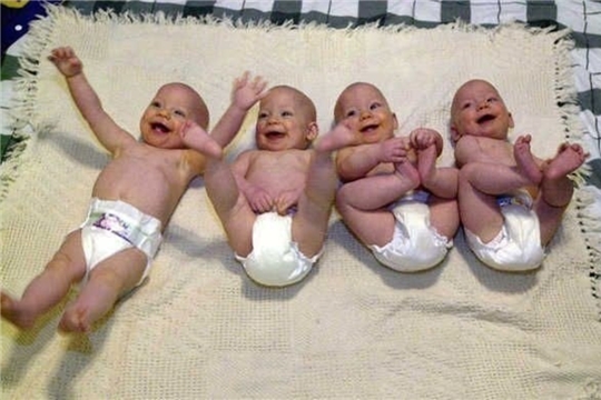 В первые дни нового года отделом ЗАГС зарегистрировано рождение 4 малышей