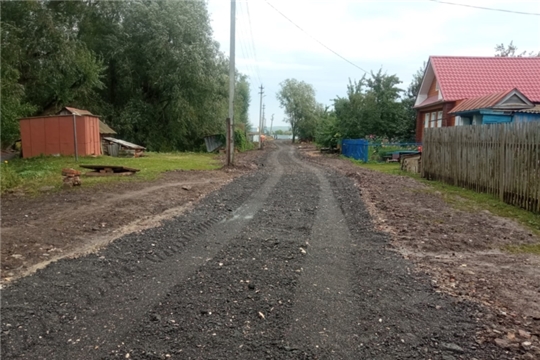 В д.Торханы Чурачикского сельского поселения по улице Зеленая закончен ремонт дороги