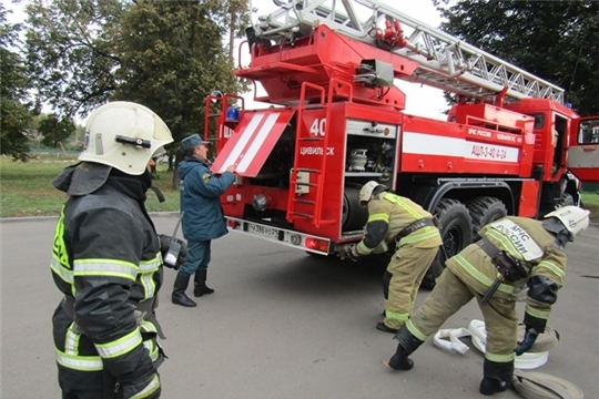 В Цивильской ЦРБ прошла тренировка по пожарной безопасности