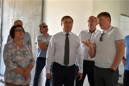 Ход строительства Кирского ОВОП - на контроле вице-премьера Правительства Чувашии Владимира Степанова