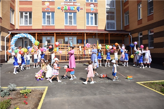 В Аликовском районе в день села Аликово состоялось торжественное открытие детского сада «Çăлкуç»