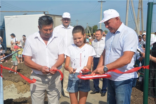 В Селиванкино открыли детскую спортивную игровую площадку