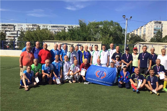 Команда "Восток" - победитель Межрегионального турнира по мини-футболу среди ветеранов 65 лет и старше.