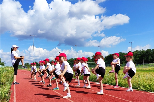 Спортивное лето в детских садах города Чебоксары