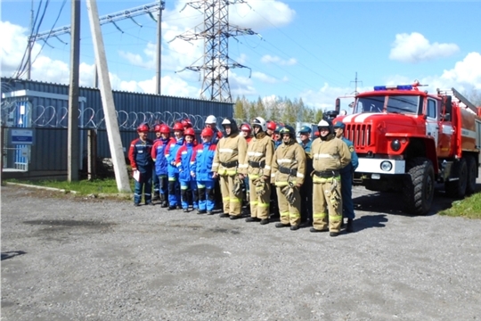 В селе Янтиково проведена противопожарная тренировка
