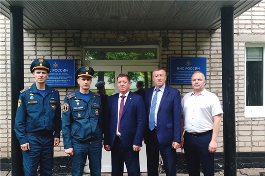 Председатель ГКЧС Чувашии посетил Порецкий и  Алатырский районы и г.Алатырь