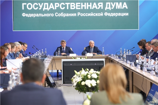 Олег Николаев приветствовал участников заседания Комитета Госдумы России по финансовому рынку