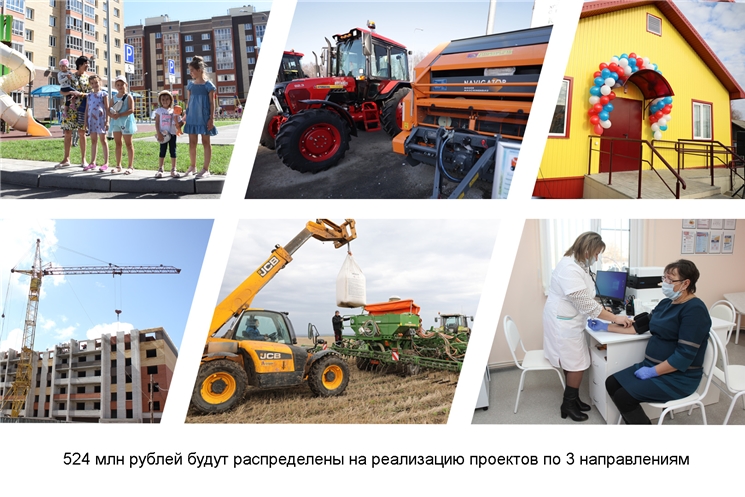 Чувашии выделен грант в размере 524 млн рублей на реализацию социально значимых проектов