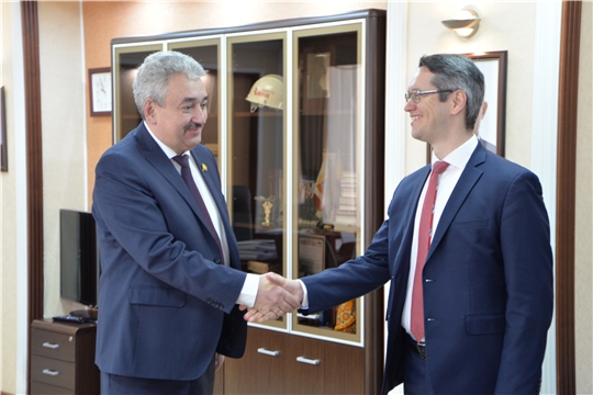 Председатель Государственного Совета Чувашской Республики провел встречу с директором Департамента международного и регионального сотрудничества аппарата Счетной палаты Российской Федерации 