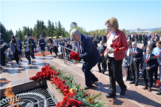 Сотрудники Контрольно-счетной палаты Чувашской Республики приняли участие в мероприятиях,  посвященных празднованию 77-й годовщины Победы