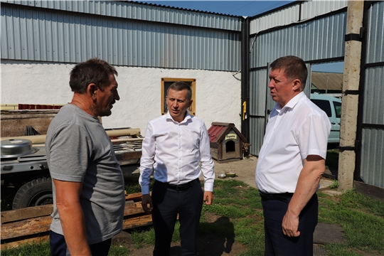 Сегодня Комсомольский район посетил Председатель ГКЧС Чувашии Сергей Павлов