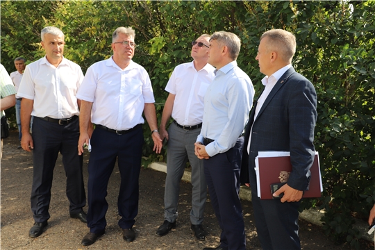 Глава Чувашской Республики Олег Николаев посетил Комсомольский район