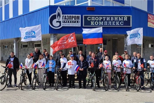 В селе Красноармейское прошел велопробег, посвященный Дню Победы