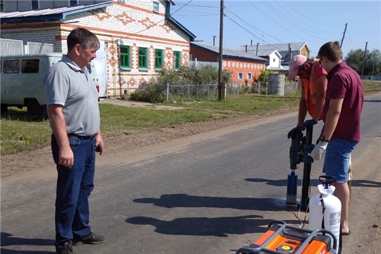 В деревне Досаево стройконтролем осуществлялась проверка ремонта автомобильной дороги