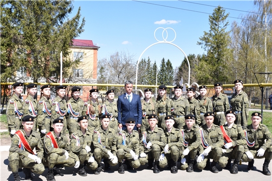 Воспитанники кадетского класса «Спарта» Красночетайской школы торжественно приняли присягу