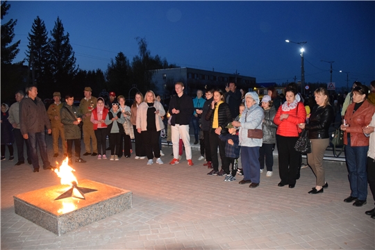 В Красночетайском районе прошла акция «Свечи памяти»