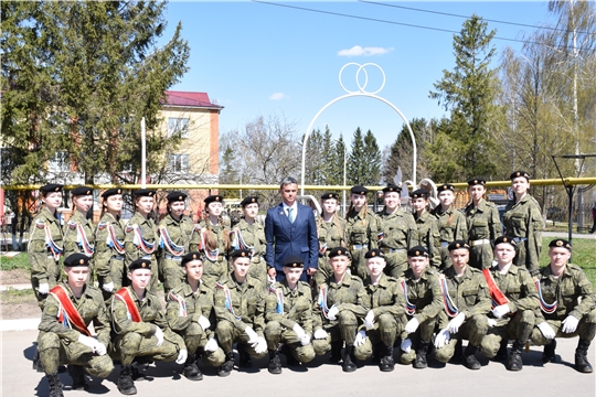 Воспитанники кадетского класса Красночетайской школы приняли присягу