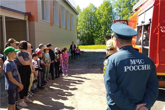 В День защиты детей прошли обучения мерам пожарной безопасности