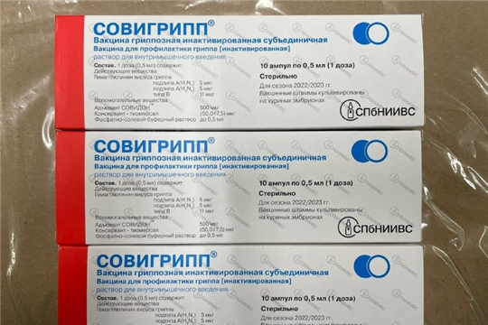 В Чувашию поступила крупная партия вакцины против гриппа